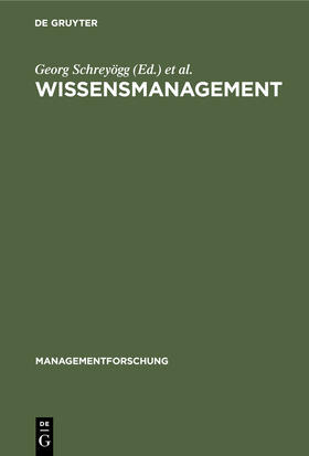 Conrad / Schreyögg | Wissensmanagement | Buch | 978-3-11-242183-3 | sack.de