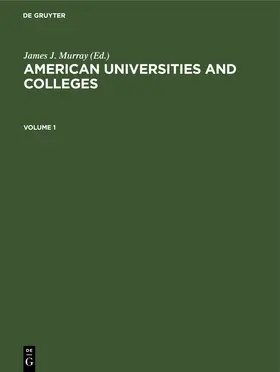 Murray |  American Universities and Colleges | eBook | Sack Fachmedien