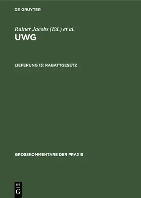 Gloy | Rabattgesetz | Buch | 978-3-11-242237-3 | sack.de