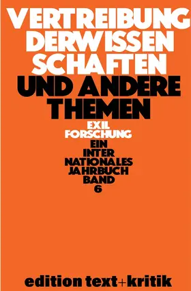 Koebner | Vertreibung der Wissenschaften und andere Themen | E-Book | sack.de