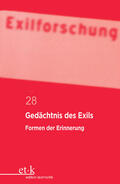 Krohn / Winckler |  Gedächtnis des Exils | Buch |  Sack Fachmedien