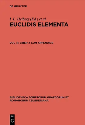 Heiberg / Stamatis | Liber X cum appendice | E-Book | sack.de