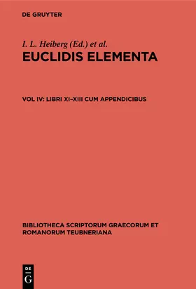 Stamatis / Heiberg |  Libri XI-XIII cum appendicibus | Buch |  Sack Fachmedien