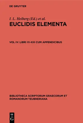 Heiberg / Stamatis |  Libri XI–XIII cum appendicibus | eBook | Sack Fachmedien