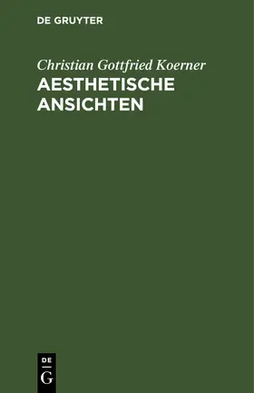 Koerner | Aesthetische Ansichten | E-Book | www.sack.de
