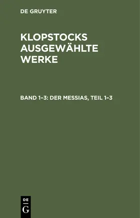Degruyter |  Der Messias, Teil 1-3 | Buch |  Sack Fachmedien