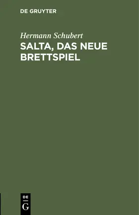 Schubert |  Salta, das neue Brettspiel | Buch |  Sack Fachmedien