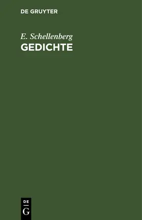 Schellenberg |  Gedichte | eBook | Sack Fachmedien