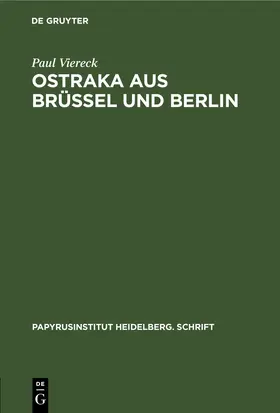 Viereck |  Ostraka aus Brüssel und Berlin | eBook | Sack Fachmedien