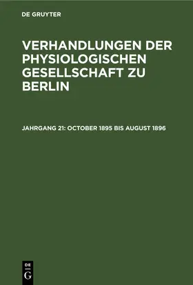 October 1895 bis August 1896 | E-Book | www.sack.de