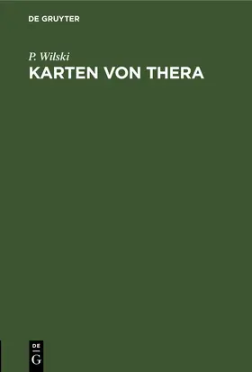 Wilski |  Karten von Thera | eBook | Sack Fachmedien