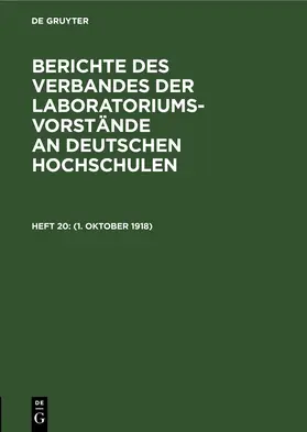  (1. Oktober 1918) | eBook | Sack Fachmedien