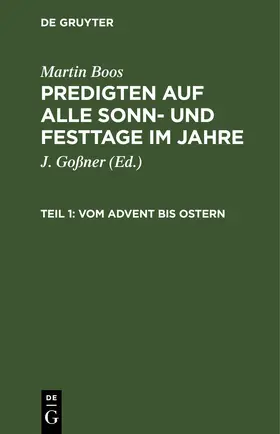 Boos / Goßner |  Vom Advent bis Ostern | eBook | Sack Fachmedien