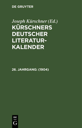 Kürschner | 1904 | E-Book | sack.de