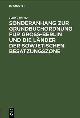 Schwarze | Für Groß-Berlin und die Länder der sowjetischen Besatzungszone | E-Book | sack.de