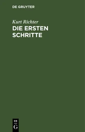 Richter | Die ersten Schritte | E-Book | sack.de