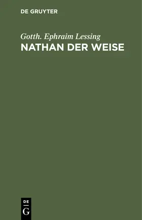 Lessing |  Nathan der Weise | Buch |  Sack Fachmedien