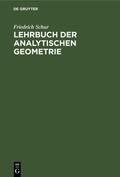 Schur |  Lehrbuch der analytischen Geometrie | Buch |  Sack Fachmedien
