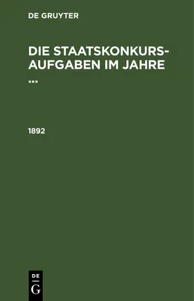  1892 | eBook | Sack Fachmedien