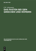 Arbesmann |  Das Fasten bei den Griechen und Römern | eBook | Sack Fachmedien