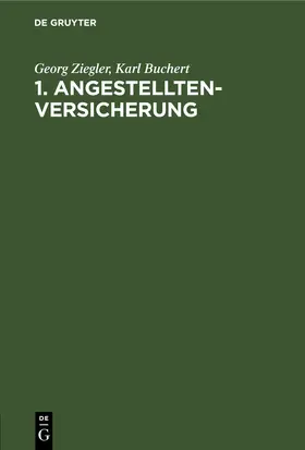 Ziegler / Buchert |  1. Angestelltenversicherung | eBook | Sack Fachmedien