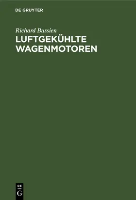 Bussien |  Luftgekühlte Wagenmotoren | eBook | Sack Fachmedien