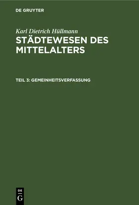 Hüllmann |  Gemeinheitsverfassung | eBook | Sack Fachmedien