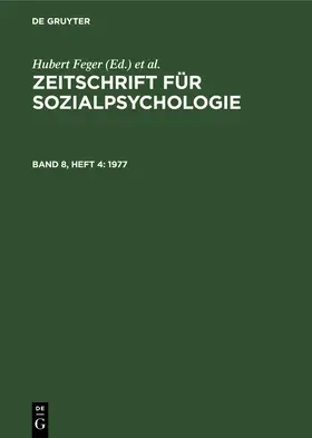 Feger / Irle / Graumann |  1977 | Buch |  Sack Fachmedien