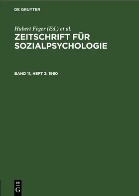 Feger / Graumann / Holzkamp |  1980 | eBook | Sack Fachmedien