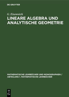 Eisenreich | Lineare Algebra und analytische Geometrie | E-Book | sack.de