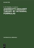 Henkin / Leiterer |  Andreotti-Grauert Theory by Integral Formulas | eBook | Sack Fachmedien
