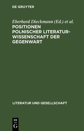 Dieckmann / Janion | Positionen polnischer Literaturwissenschaft der Gegenwart | E-Book | sack.de
