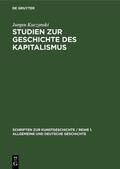 Kuczynski |  Studien zur Geschichte des Kapitalismus | eBook | Sack Fachmedien