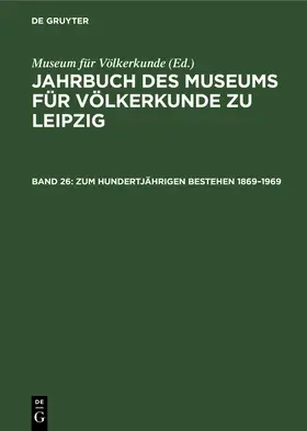 Zum hundertjährigen Bestehen 1869-1969 | Buch | 978-3-11-247717-5 | www.sack.de