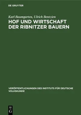 Baumgarten / Bentzien | Hof und Wirtschaft der Ribnitzer Bauern | E-Book | www.sack.de