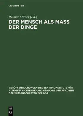 Müller |  Der Mensch als Mass der Dinge | Buch |  Sack Fachmedien