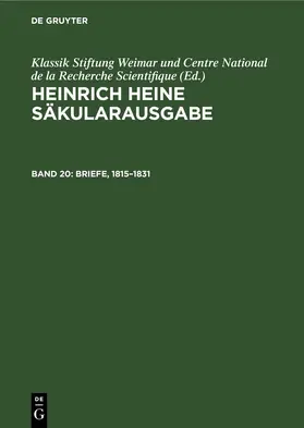 Eisner |  Briefe, 1815–1831 | eBook | Sack Fachmedien