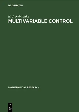 Reinschke |  Multivariable Control | Buch |  Sack Fachmedien