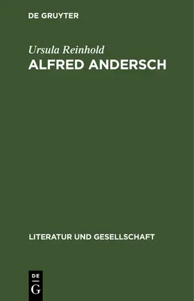 Reinhold |  Alfred Andersch | eBook | Sack Fachmedien