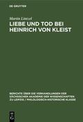 Lintzel |  Liebe und Tod bei Heinrich von Kleist | Buch |  Sack Fachmedien