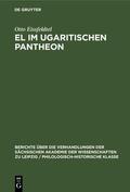 Eissfeldtel |  El im ugaritischen Pantheon | Buch |  Sack Fachmedien