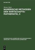 Dück |  Numerische Methoden der Wirtschaftsmathematik, II | eBook | Sack Fachmedien