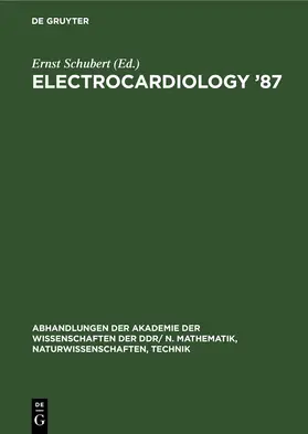 Schubert |  Electrocardiology ’87 | eBook | Sack Fachmedien