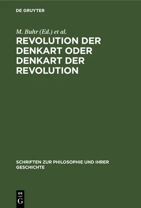 Buhr / Oiserman |  Revolution der Denkart oder Denkart der Revolution | eBook | Sack Fachmedien