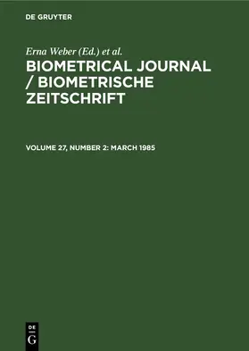 Weber / Bellmann / Ahrens |  March 1985 | Buch |  Sack Fachmedien