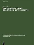 Lüders |  Zur Geschichte und Geographie Ostturkestans | Buch |  Sack Fachmedien