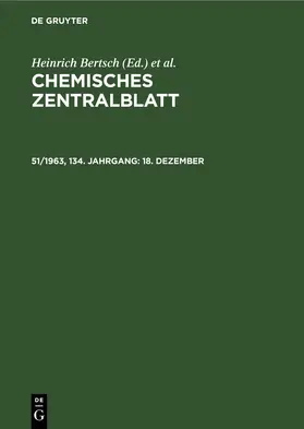 Bertsch / Klemm / Pflücke | 18. Dezember | Buch | 978-3-11-249333-5 | www.sack.de