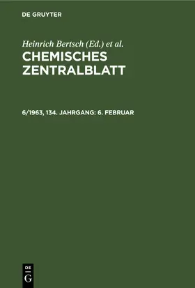 Bertsch / Klemm / Pflücke | 6. Februar | Buch | 978-3-11-249375-5 | www.sack.de