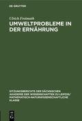 Freimuth |  Umweltprobleme in der Ernährung | Buch |  Sack Fachmedien