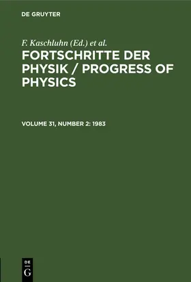 Kaschluhn / Rompe / Lösche |  1983 | Buch |  Sack Fachmedien